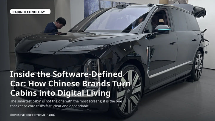 Inside the Software-Defined Car: How Chinese Brands Turn Cabins into Digital Living Spaces