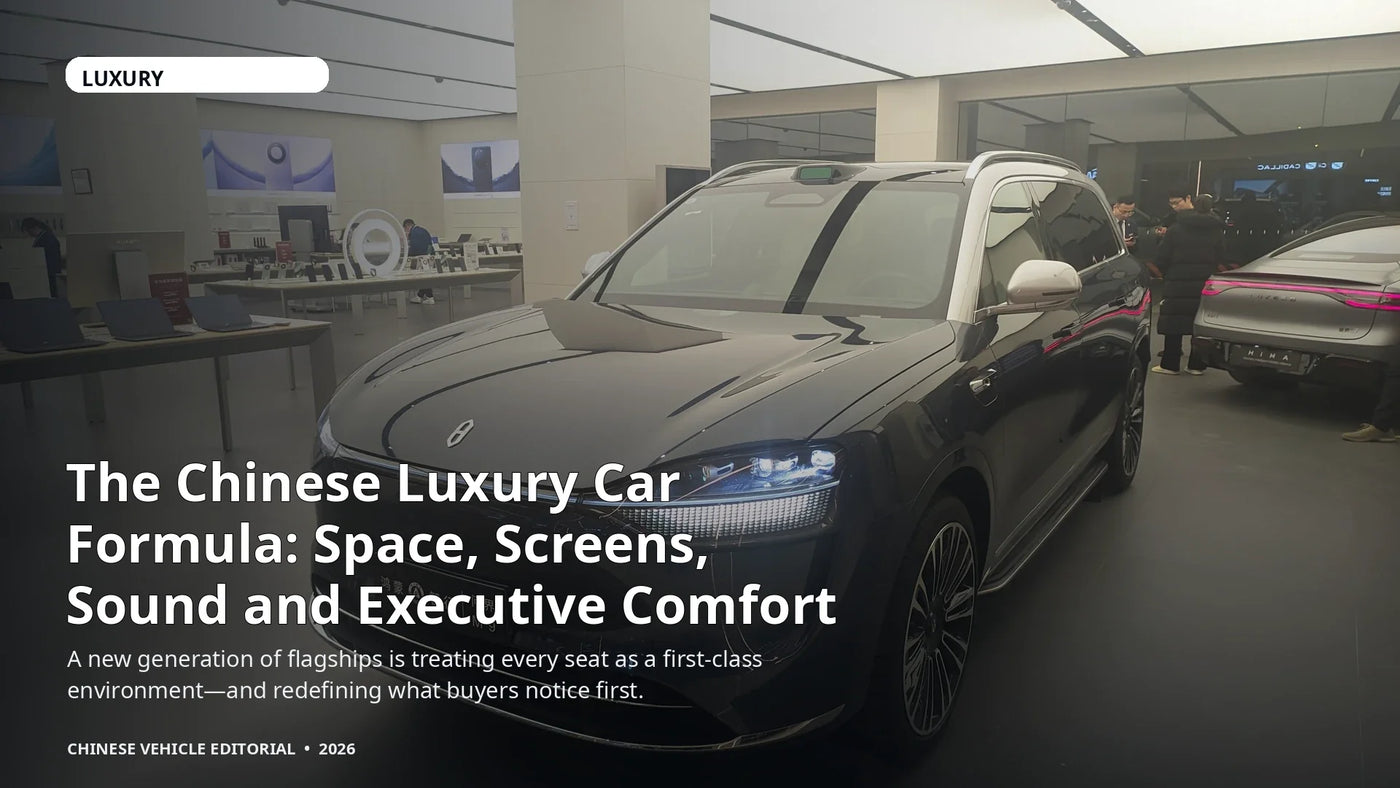 The Chinese Luxury Car Formula: Space, Screens, Sound and Executive Comfort